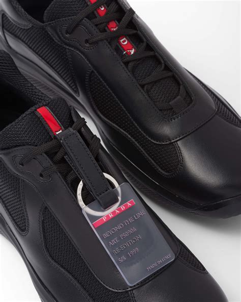 prada shoes america's cup black|Prada America's Cup original sneakers.